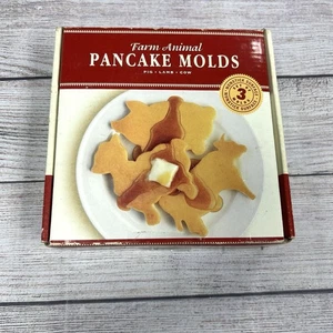 Williams Sonoma Pancake Molds Non Stick Farm Barnyard Animals Cow Lamb Pig - Picture 1 of 7