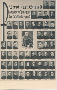 Bischof (Kardinal) FAULHABER 1911-1936 Servi Jesu Christi München Freising - Bild 1 von 2