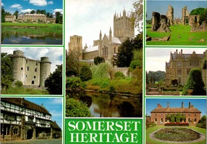 Cartolina Somerset Heritage Centre ~ Somerset Inghilterra ~ Vista multipla - Foto 1 di 2