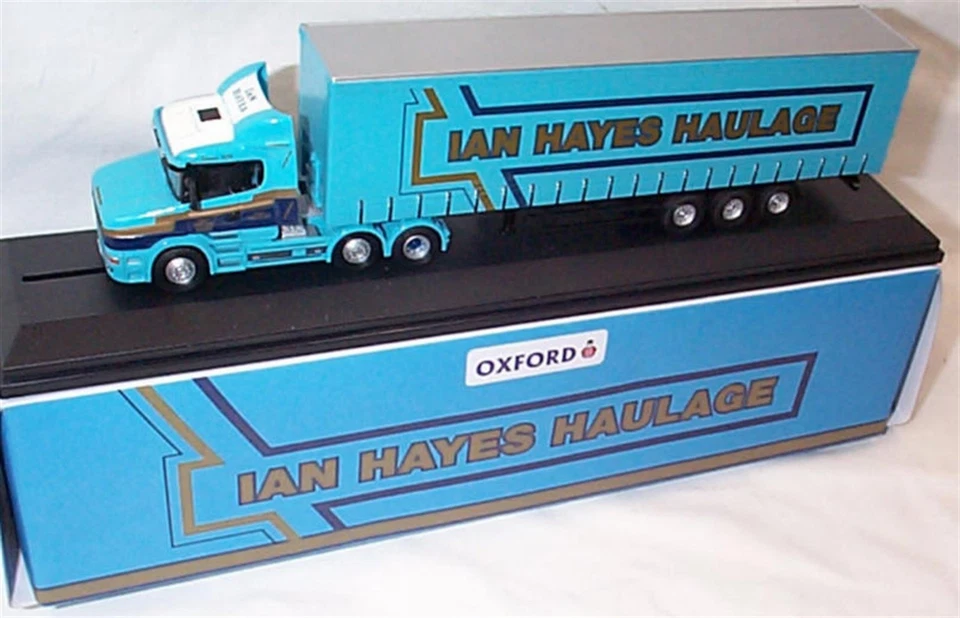 Oxford Diecast 76tcab009 SCANIA T CAB Curtainside Ian Hayes