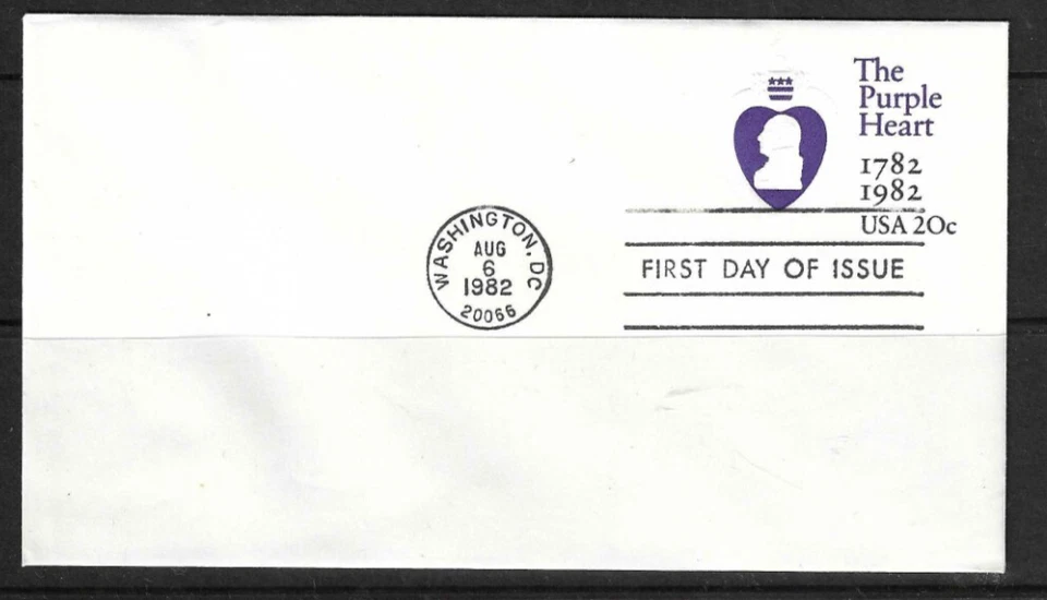 USA SC # U603 The Purple Heart FDC  . No cachet - Image 1 of 1