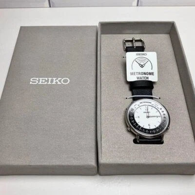 SEIKO Metronome Watch Casual Line Color Black SMW001B - New from JP - Image 1 of 4