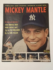 MICKEY MANTLE: Baseball's King Annual—1957. Great Condition With Rare Sticker - Picture 1 of 3