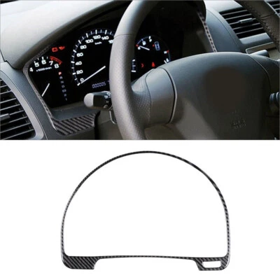Para Honda Accord Sedán 2003-2007 Velocímetro de fibra de carbono Tira envolvente Borde 1* Foto 1 de 4