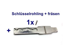 Ersatz Schlüssel + Schleifen Nachmachen Fräsen für AUDI VW SKODA SEAT HAA +Stift - Bild 1 von 2