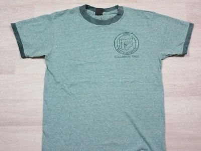 Camiseta de colección de los Juegos Olímpicos de la Policía de Ohio (M) Columbus 1979 EE. UU. verde jaspeado Foto 1 de 4