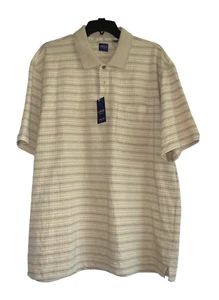 Camisa informal polo/golf para hombre Arrow 1851 manga corta cuello de 2 botones XL nueva con etiquetas - Imagen 1 de 5
