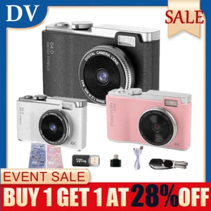 Mini Digital Camera 64MP 2.4" LCD Screen 8X Zoom Anti-Shake For Take Photo/Video - Picture 1 of 25