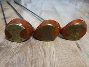 PGA Tommy Armour Professionally Approved 1,3,5 Persimmon Wood Set - Picture 1 of 12
