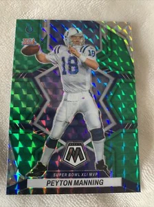Peyton Manning Green Prizm Holo 2022 Panini Mosaic Football Card Colts - Bild 1 von 2