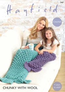 7907 Hayfield Mermaid Tail Crochet Pattern - Picture 1 of 1
