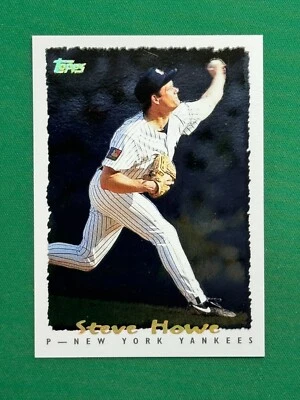 1995 Topps Series 1 Baseball #175 Steve Howe CyberStats Spectralite - Image 1 of 2