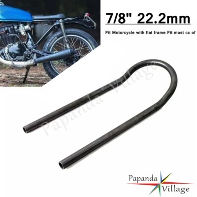 Rear 7/8" 22.2mm Upswept Seat Flat Frame Hoop Loop For Cafe Racer CC XS GS CB - Image 1 of 4