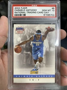 2004 Fleer National Trading Card Day Carmelo Anthony #8 PSA 10 - Picture 1 of 1