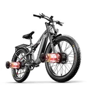 Mountainbike Elettrica Doppio Motore 26"E-Bike Pedelec 2000W Fat Tyre Biciclette - Foto 1 di 24