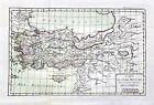 Asia Minor Turkey Turchia Cyprus Cipro Mappa Engraving 1780