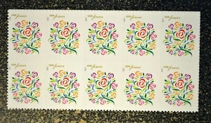 2013USA #4764 Forever Where Dreams Blossom - Block of 10 Mint Stamps love flower - Picture 1 of 1