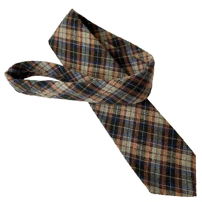 Corbata de cuello Brittania clásica para hombre azul/rojo/dorado a cuadros DE COLECCIÓN Preppy Academia Foto 1 de 4