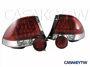 Fanali posteriori LED ROSSO CHIARO + luci led bagagliaio posteriori per LEXUS IS200 IS300 98-05 - Foto 1 di 8