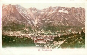 AK Österreich Innsbruck Vogelperspektive ungeteilt um 1906 unbespielt - Bild 1 von 2