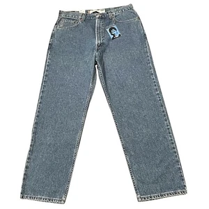 Neu Vintage Levis 550 Jeans Herren 38x31 Relaxed Fit blau Medium Wash Y2K 2001 Neu mit Etikett - Bild 1 von 8
