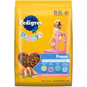 Pedigree Chicken, Rice and Vegetable Flavor Puppy Dry Dog Food 14lbs - Picture 1 of 5