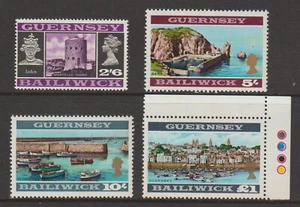 GUERNSEY 1969-70 FOUR HIGH VALUES TO 1£ (F/MNH) - Picture 1 of 1
