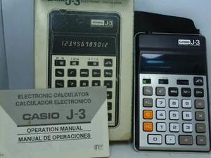 vintage Casio J-3 Electronic Calculator Japan J-1211 numeric display vfd - Picture 1 of 12