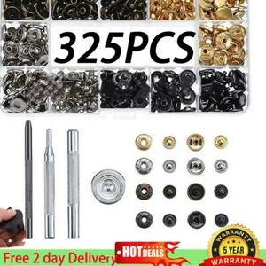 Heavy Duty Snap Fasteners Poppers Press Stud Rivet Sewing Leather Craft Clothes - Picture 1 of 11