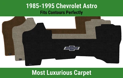 Alfombra delantera Lloyd Luxe para Chevrolet Astro 85-95 con logotipo de pajarita Centennial Foto 1 de 4