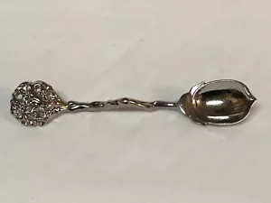 Magic & Science Silver Tone Broom Handle and Acorn Teeny Weeny Pixie Tea Spoon - Picture 1 of 1