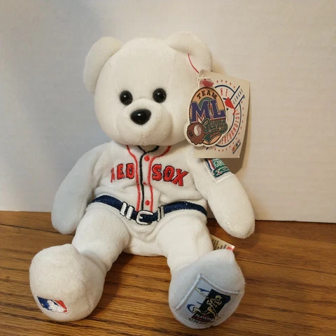 Boston Red Socks #45 Martinez - Teddy Bear Beanie  Plush Toy 8" WITH TAGS.  VGC Cover