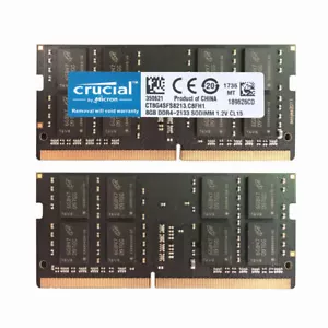 Crucial 8GB 2Rx8 PC4-2133P DDR4 17000Mhz SODIMM Laptop Memory Non Ecc 260Pin $6f - Picture 1 of 5