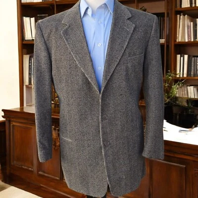 cerruti 1881 Tweed Blazer 46r Cotton 56it New Vintage Never Worn - Image 1 of 4
