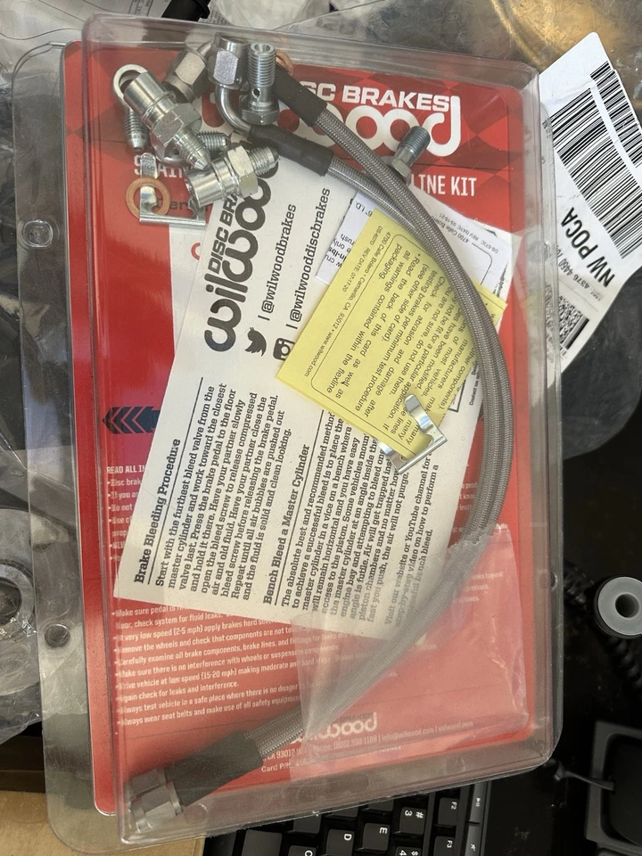 Wilwood Straight Fitting Angle Rear Flexline Kit 16 In for Mini Cooper 220-10879 - Image 1 of 1