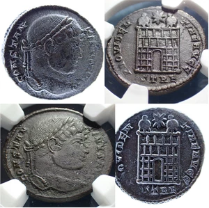 🔥 AD 307-337 ROMAN EMPIRE, Trier (Constantine I) AE3 (BI Nummus) NGC XF - Bild 1 von 24