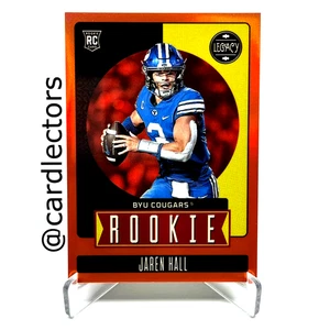 2023 Panini Legacy Football JAREN HALL #197 RC Premium Edition Orange /149 BYU - Bild 1 von 3