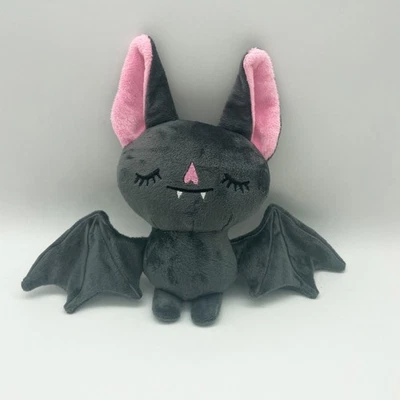 Spooky Bat Ghost 毛绒玩具 - 迷你万圣节填充动物礼物灰色可爱 — 第 1/4 张图片