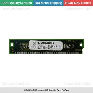 KMM591000BN-7 Samsung 1MB Simm Non Parity FastPage - Picture 1 of 1