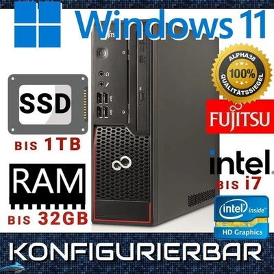 Fujitsu Esprimo C720 USFF Windows 11 Pro PC ✅ Intel Core I7 I5 SSD 8 16 32GB RAM - Immagine 1 di 3