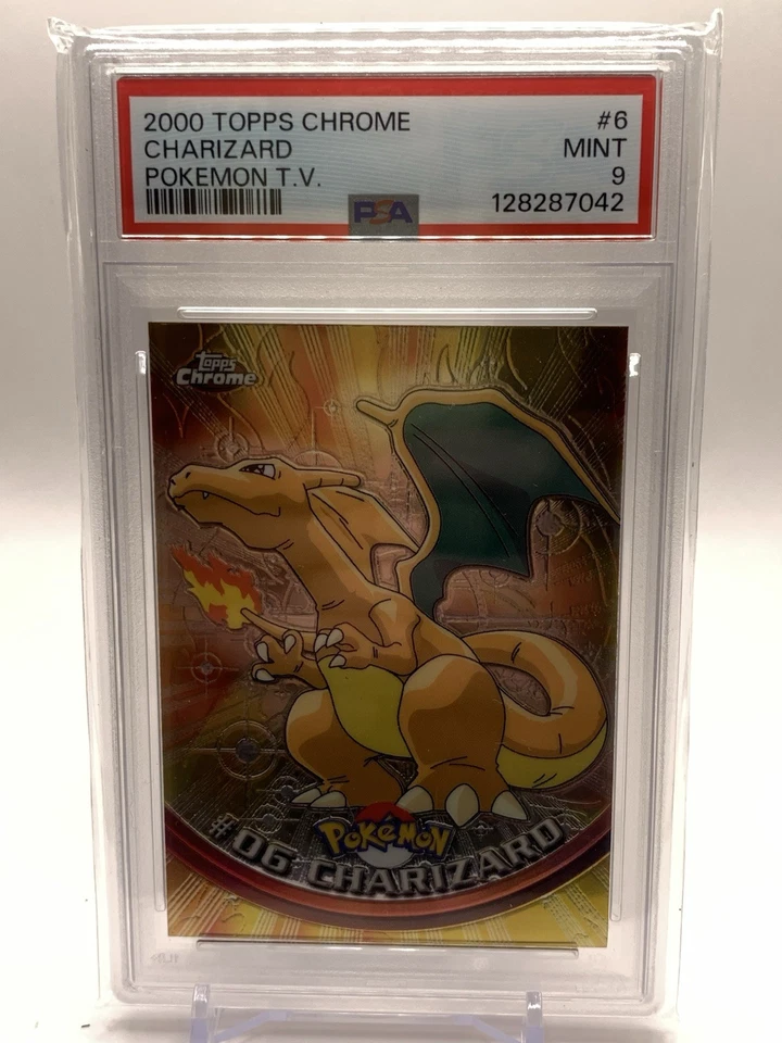 CHARIZARD - 2000 TOPPS CHROME POKEMON T.V. #06 - MINT 🔥 🔥 Just Graded! - Image 1 of 4