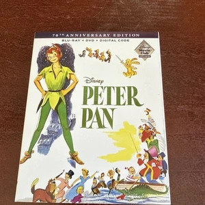 Peter Pan - (70th Anniversary Blu-ray, 1953) Movie Club Exclusive W/ Slipcover - Picture 1 of 2