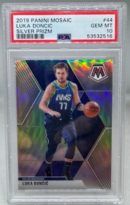 LUKA DONCIC 2019-20 Panini Mosaic Silver Prizm SP #44 PSA 10 GEM MINT - Picture 1 of 6