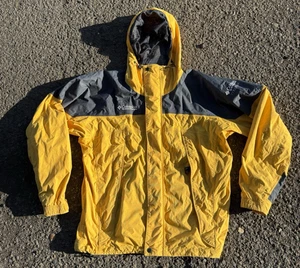 Columbia Titanium Jacket Mens M Yellow Interchange Tech Waterproof 3in1 Shell - Picture 1 of 9