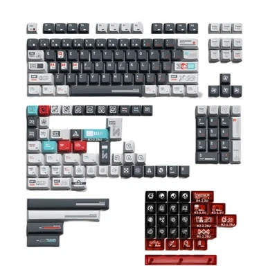 183 Key Keycap Set Comfortable with Rich Detailed Moon Project Theme Keyboard - Image 1 of 4