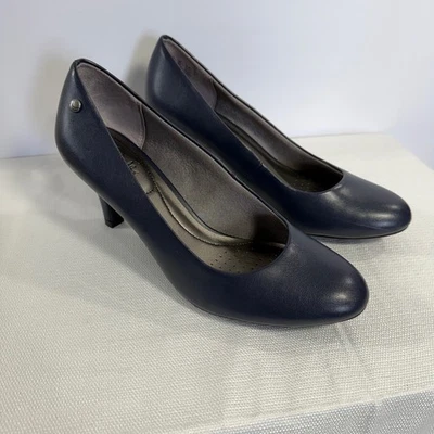 Женские туфли-лодочки LifeStride Parigi темно-синие искусственная кожа размер 7,5 М с закрытым носком - Изображение 1 из 4