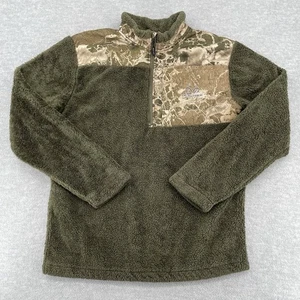 Realtree Fleecejacke Erwachsene Medium grün Camouflage leichter 1/4 Zip Pullover - Bild 1 von 6