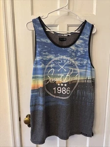 OCEAN CURRENT Men’s Sunset Beach 1986 Soft Tank Large - Picture 1 of 4