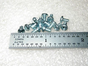 4-40 x 3/16 ZOLL SCHRAUBE PAN HEAD KREUZSCHLITZ ZINK STAHL - 100 STCK. - Bild 1 von 1