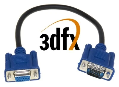 Cavo 3DFX Voodoo I Voodoo II VGA Spina / Famle 20cm - Image 1 of 2